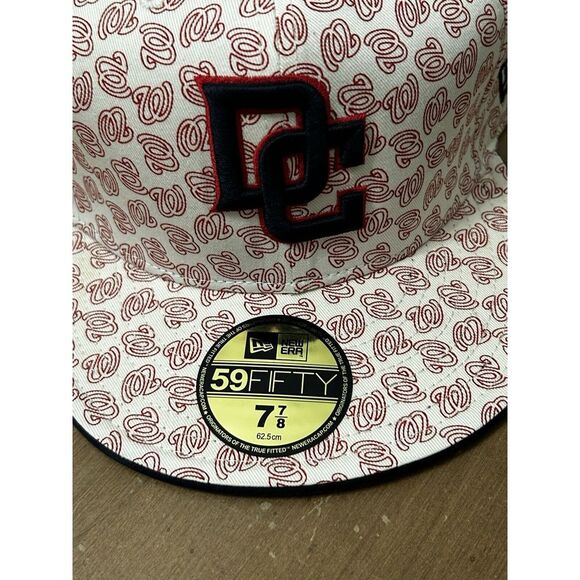 NEW Washington DC Nationals Fitted Hat 7 7/8 New Era 59fifty embroidered MLB - Picture 1 of 4